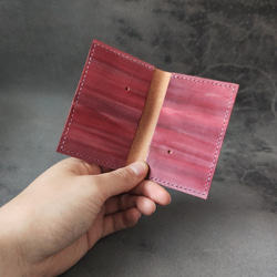 カードケース 黒 ハンドメイド 一点物 M-No．0012 カードケース｜手染め 手縫い ハンドメイド 一点物
