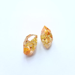 5周記念福袋SALE　〜夏めくオレンジアクセサリー4点セット〜　太陽　コスモス　秋桜　クリア　レジン　花　アクリル　青 4枚目の画像