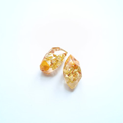 5周記念福袋SALE　〜夏めくオレンジアクセサリー4点セット〜　太陽　コスモス　秋桜　クリア　レジン　花　アクリル　青 10枚目の画像