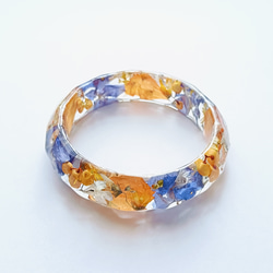 5周記念福袋SALE　〜夏めくオレンジアクセサリー4点セット〜　太陽　コスモス　秋桜　クリア　レジン　花　アクリル　青 15枚目の画像