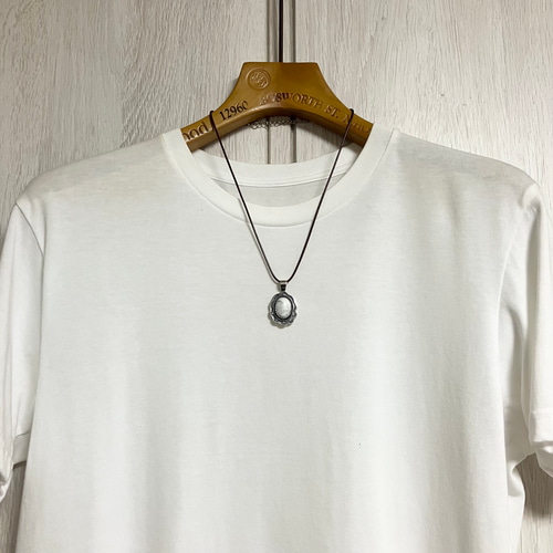 ホワイトバッファロー シルバー ネックレス ペンダント