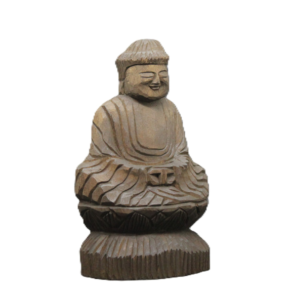 阿弥陀如来坐像(15cm an6423)仏像 円空仏 摸刻 木彫 阿弥陀如来坐像(15cm an6422)仏像 円空仏 摸刻 木彫 彫刻 円空