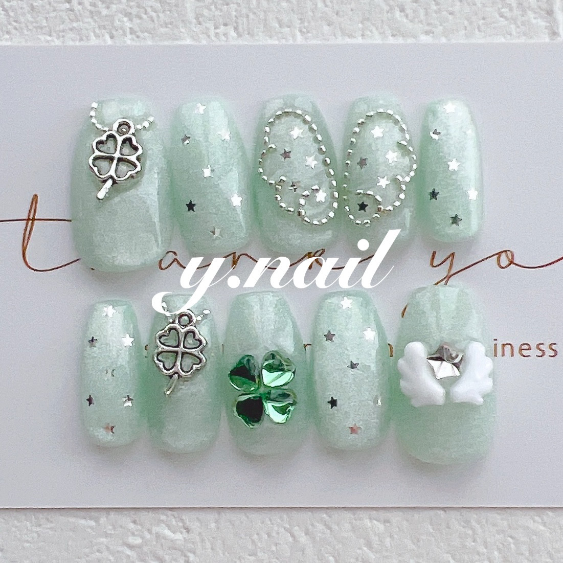 ネイルチップ リボン エンジェル ウィッシュコア 星