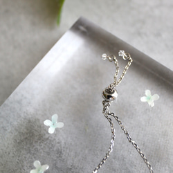 朝顔（あさがお）とビジューのヘアクリップ　パープル 3枚目の画像
