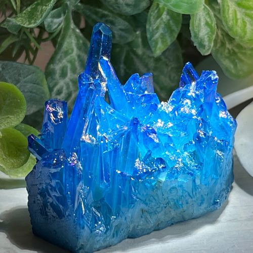 アクアオーラ オーラ水晶 クリスタル クラスター 原石 その他置物 東洋