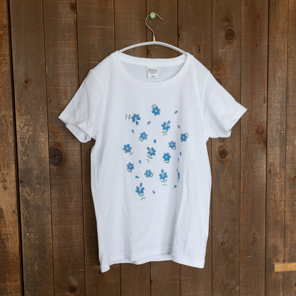 花占Tシャツ / ブルーデイジー 2枚目の画像