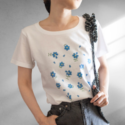 花占Tシャツ / ブルーデイジー 10枚目の画像
