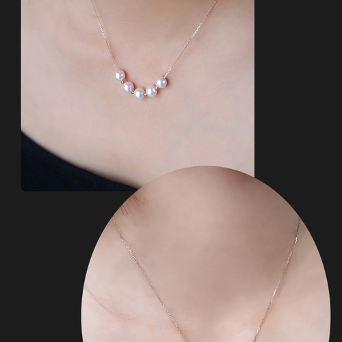 ヘイズジュエリー] 7-7.5mm アコヤ天然海水真珠ペンダントネックレス