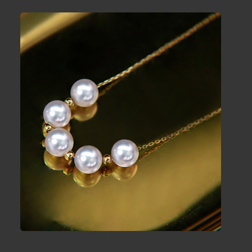 ヘイズジュエリー] 7-7.5mm アコヤ天然海水真珠ペンダントネックレス