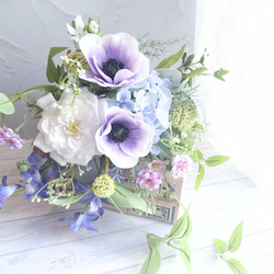 ウェディング＊高品質アーティフィシャルフラワーのホワイトバレリーナ