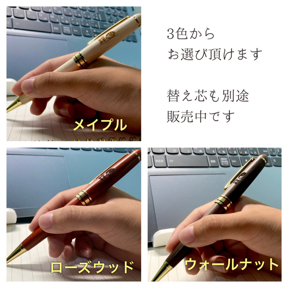 ★発送5日以内★ NEWはりねずみボールペン　3色から選べる！名入れ可 3枚目の画像