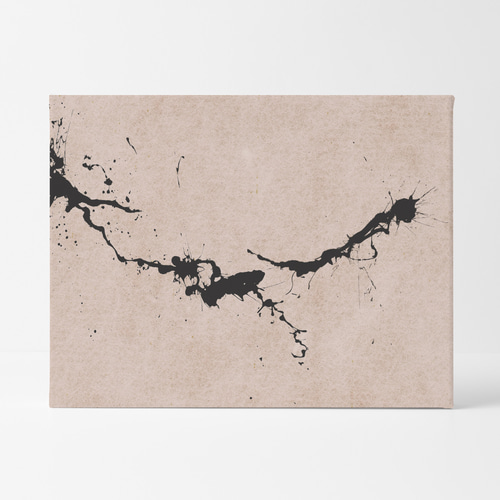 和モダン キャンバスアートパネル_ 洒落（色選べる）japandi