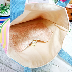 ★彡SALE★彡 A4サイズ アシンメトリー 北欧カラフル トートバッグ♡ 12枚目の画像
