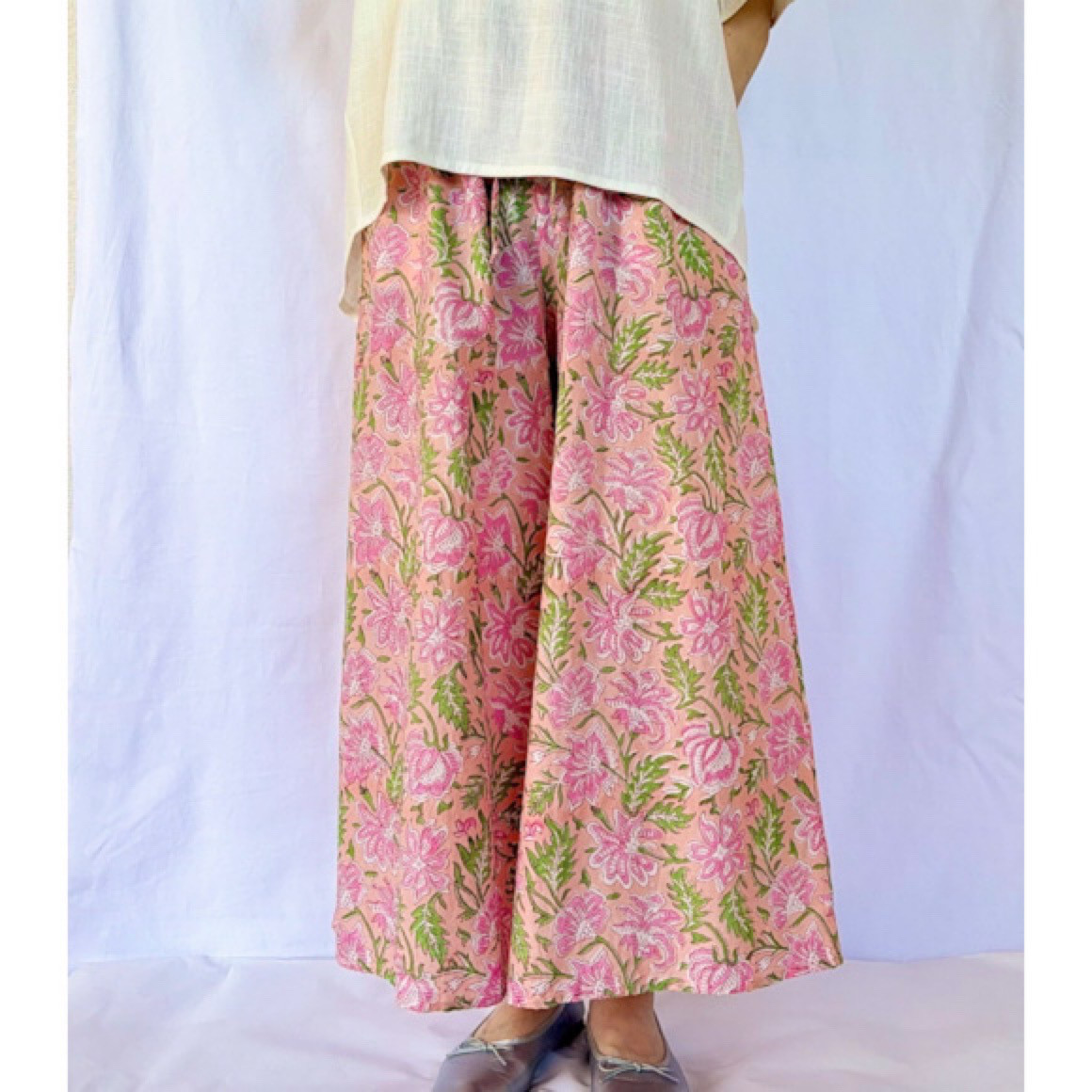 【インド/インド綿】＊リラックスパンツショート