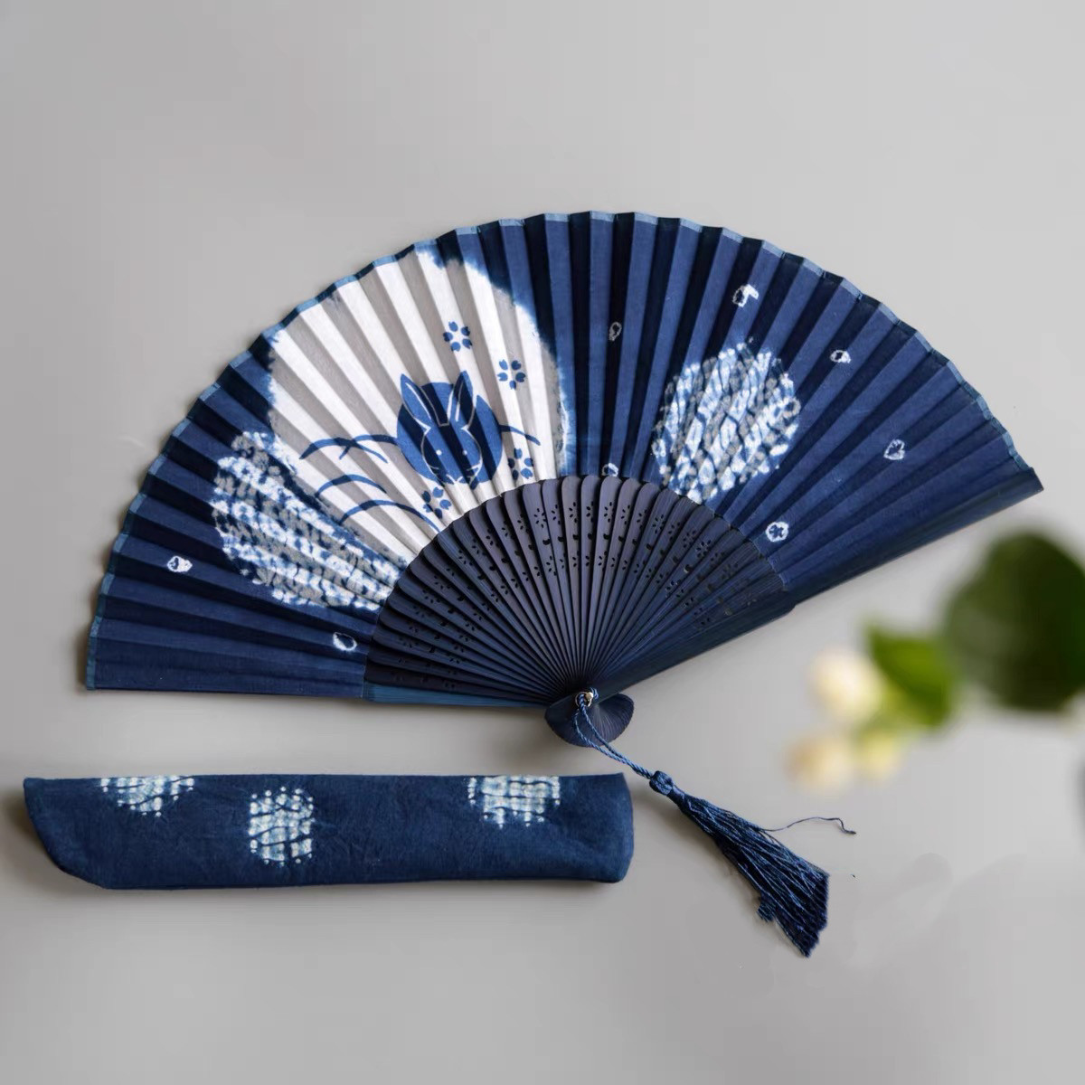 *夏 *扇子&扇子ケース*暑さ対策*綿*竹*ギフト*夏祭りアイテム
