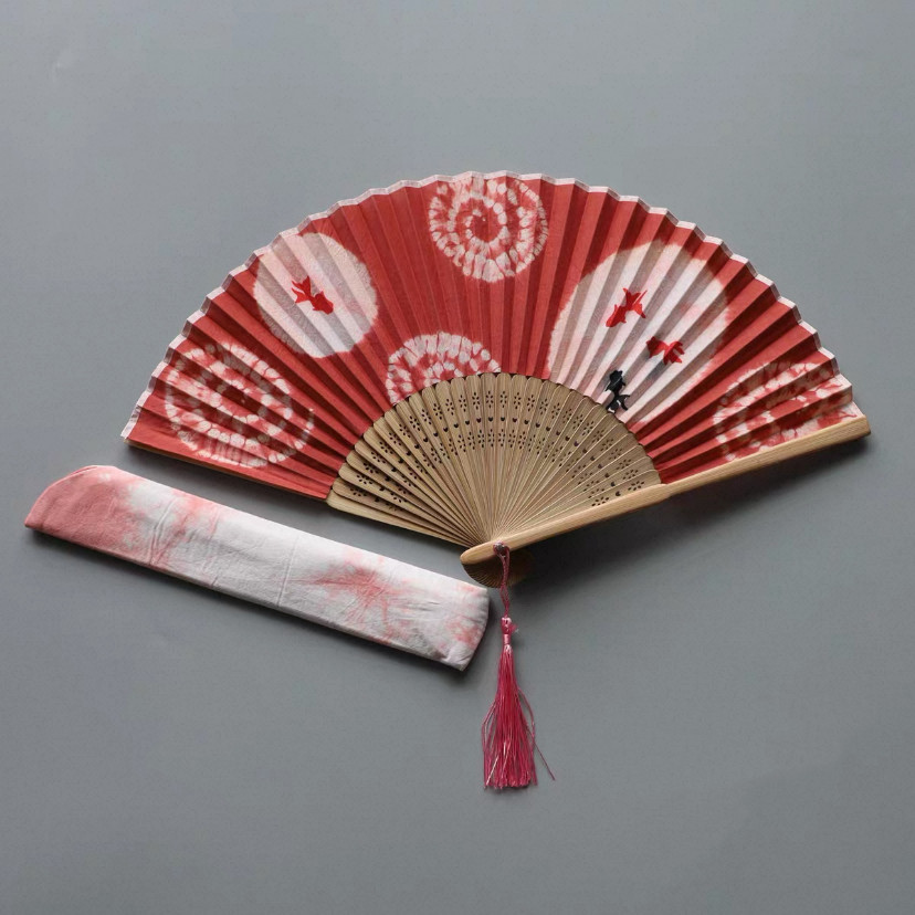 *夏 *扇子&扇子ケース*暑さ対策*綿*竹*ギフト*夏祭りアイテム