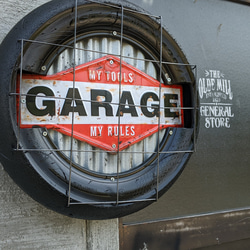GARAGEサインボード "A"  ガレージ看板  BASE雑貨  アメリカンガレージ  #アメリカンヴィンテージ 4枚目の画像