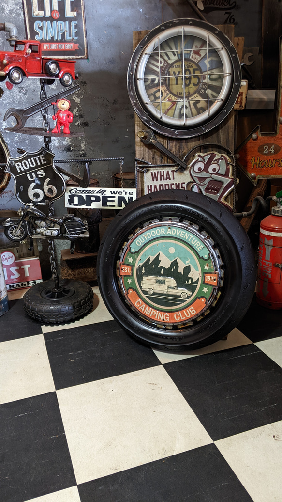 キャンプ場 看板  オートキャンプ場  RVパーク テントサイト  サインボード #キャンピングカー  グランピング施設 1枚目の画像