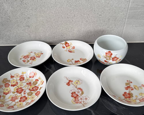 新品/未使用】ポーセラーツ/小皿5枚、湯呑み1個 小皿 amica 通販