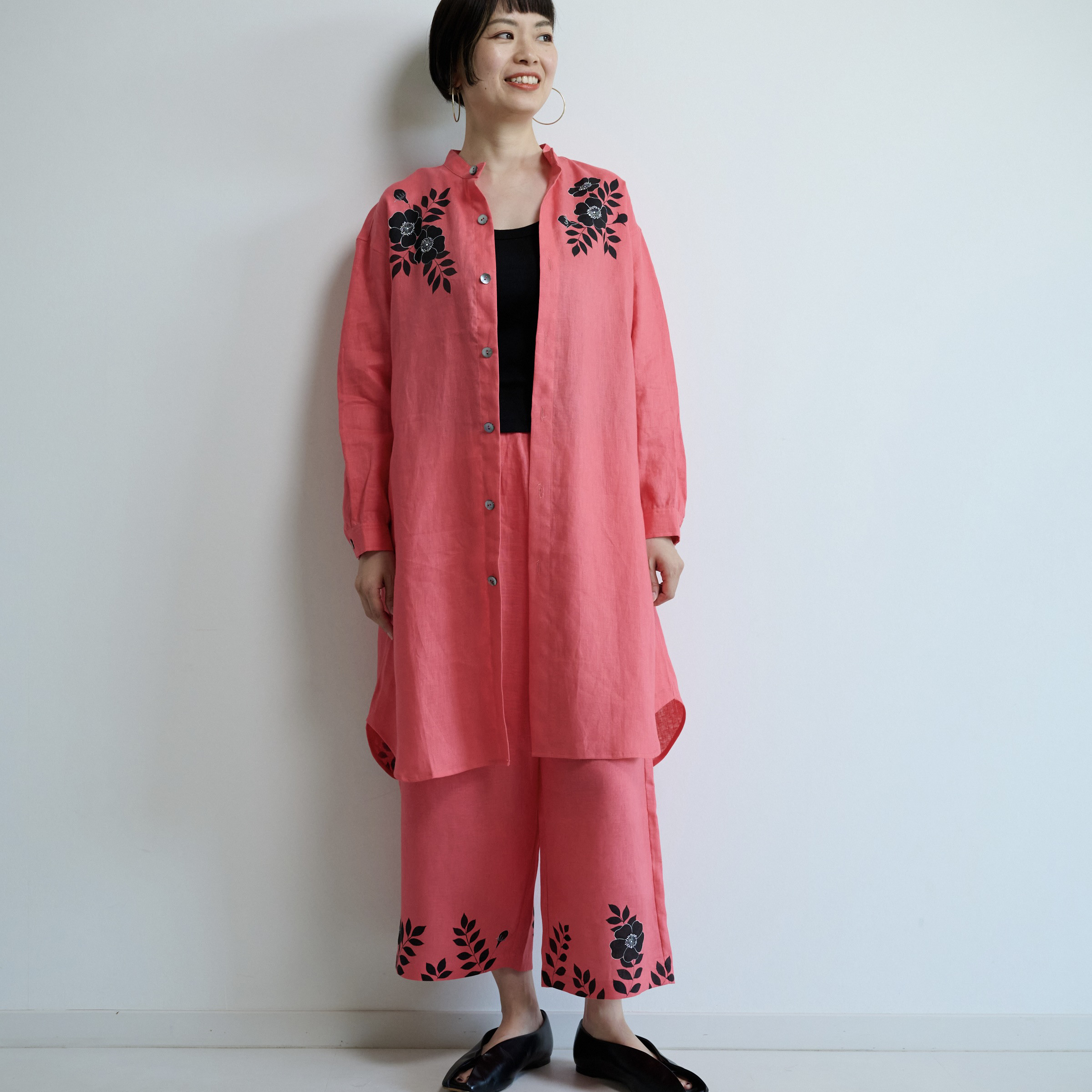 リネンチュニックシャツ　野ばら 20,075円