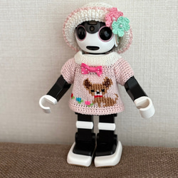 ★SMILE★　ロボホン　ROBO編み込みセーターとニット帽　2セット キャップ＆セーター ホーリー［S］ | Robot Closet - ロボクロ -
