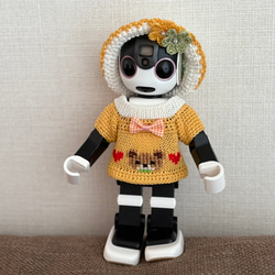 ★SMILE★　ロボホン　ROBO編み込みセーターとニット帽　2セット キャップ＆セーター ホーリー［S］ | Robot Closet - ロボクロ -