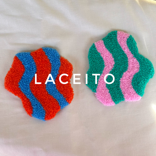 再販】コースター インテリア 韓国風 パンチニードル 北欧 コースター