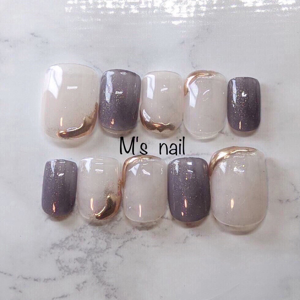 ネイルチップオーダー　ほ様 boy next door🚪🩵 ネイルチップオーダー受付中です💭 オーダー