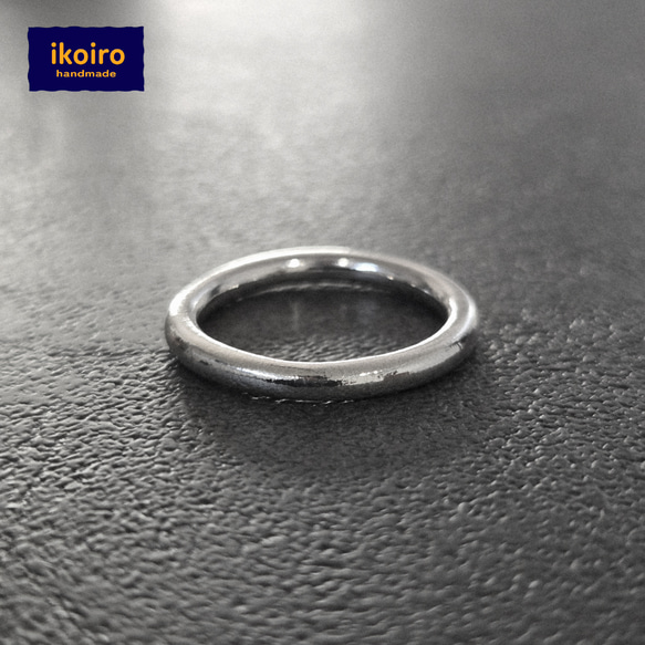 ■silver925 ハンドメイドリング　輪っか　丸　 サイズ1〜30号 2枚目の画像
