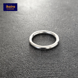 ■silver925 ハンドメイドリング　輪っか　丸　 サイズ1〜30号 1枚目の画像