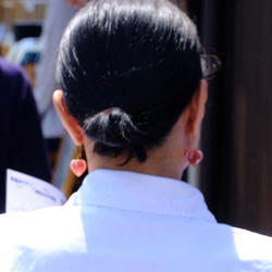 鬼灯レジンの帯飾り（透明と青紫） 18枚目の画像