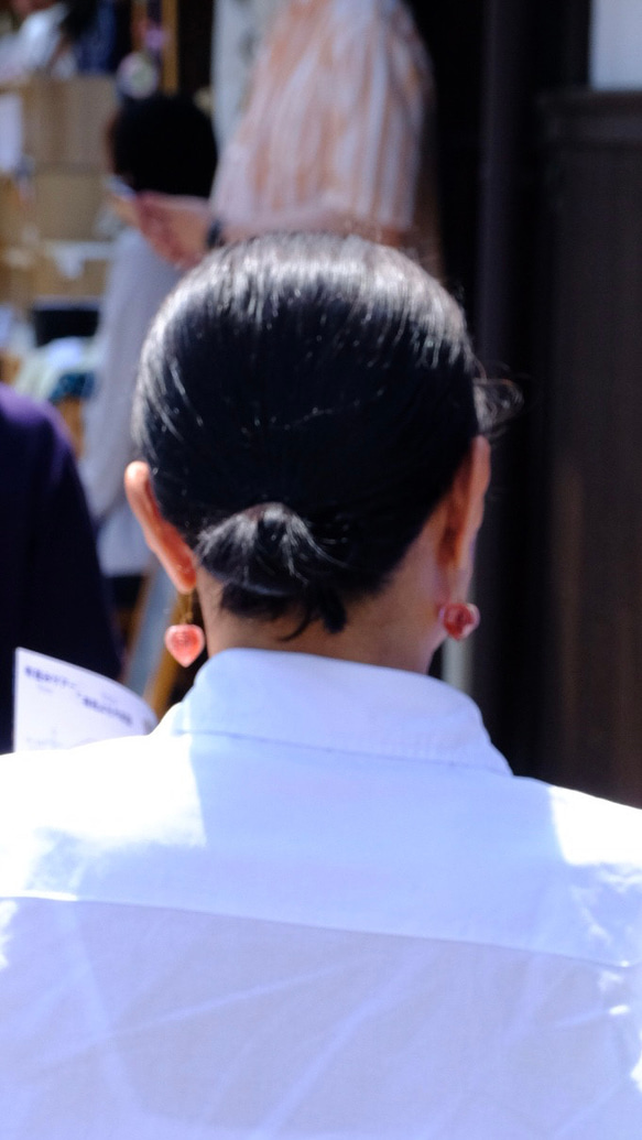 鬼灯レジンの帯飾り（透明と青紫） 18枚目の画像