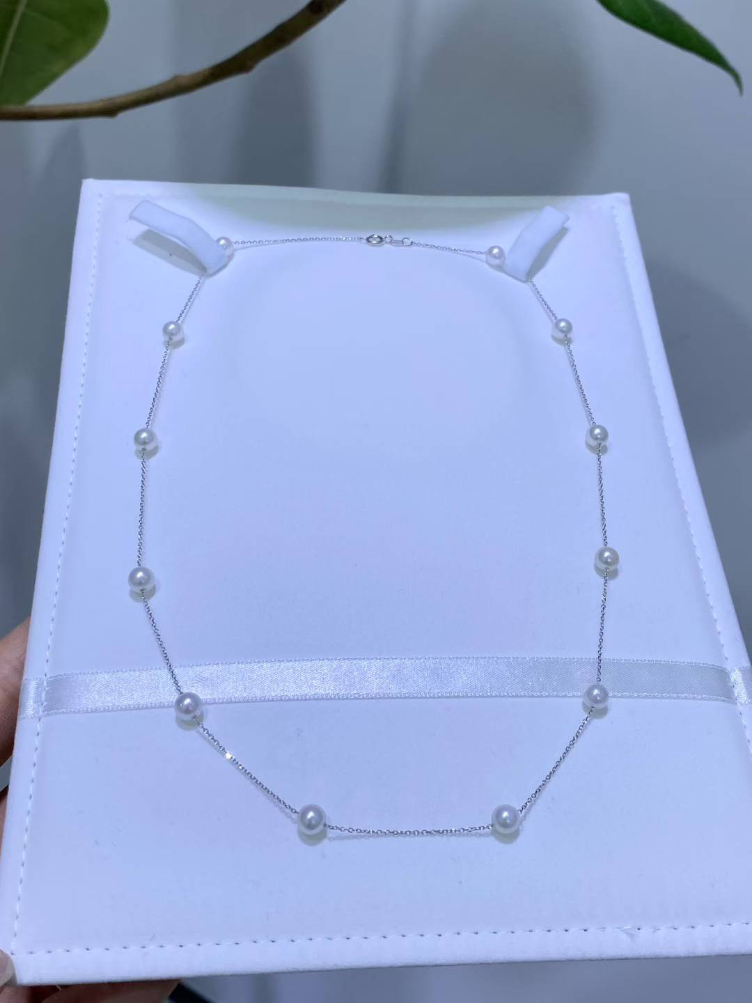 【高級】あこや真珠　一連ネックレス5-6mm　3603