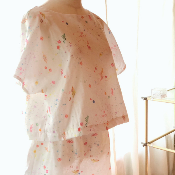 綿100％通気性☆アラフィフ女性のための快眠インナーセット｜ふんわり癒しのパジャマ4点+特典付き