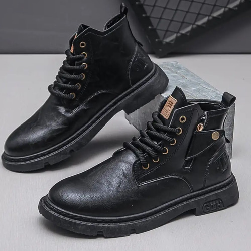 バイクブーツ レザー メンズ ブーツ ショートブーツ ライディング