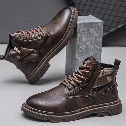 バイクブーツ レザー メンズ ブーツ ショートブーツ ライディング