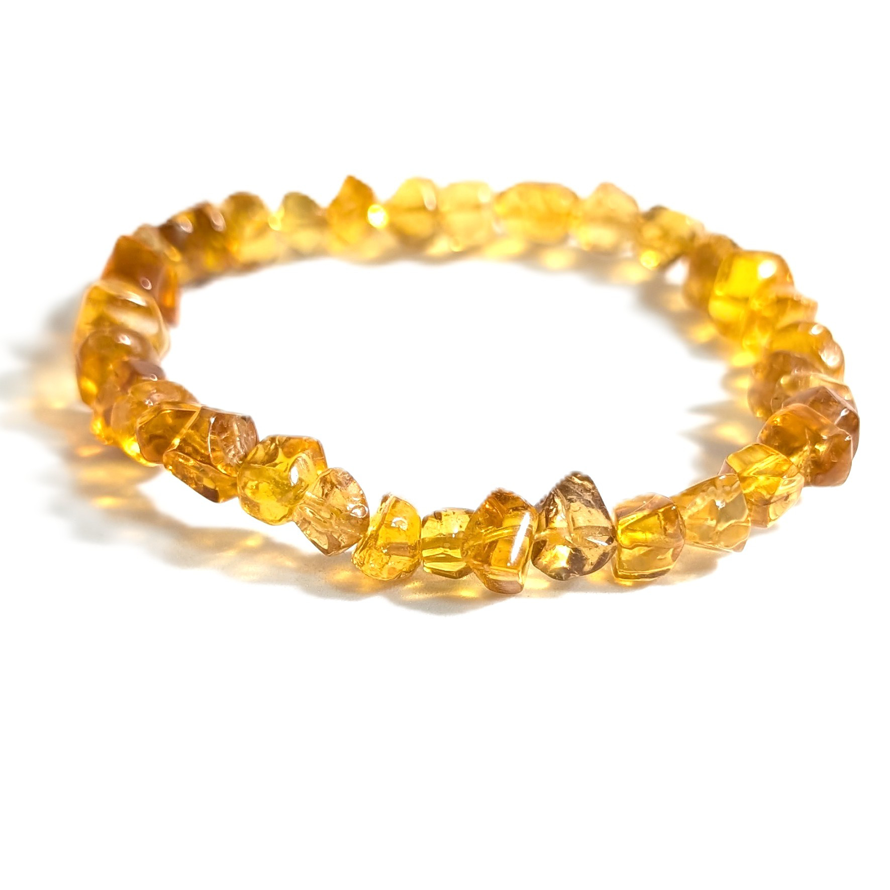 ブルーアンバー 琥珀 コーパル ミニタンブル ブレスレット ミャンマー産 第5チャクラの開花に働きかける お守り ギフト