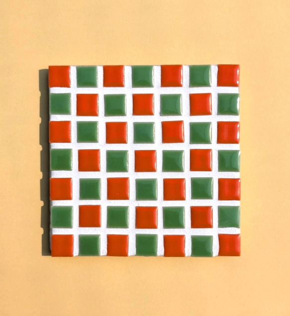 【名古屋モザイク】モザイクタイルのタイルコースター 1枚目の画像