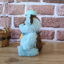 くまのぬいぐるみ　ふわふわアルパカ生地のぬくもり　爽やかチョコミントなテディベア　プレゼント　記念品にもおすすめ！！ 4枚目の画像