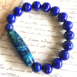 高品質•美品No:1384天然石グリーンラリマーブレスレット早い者勝ち