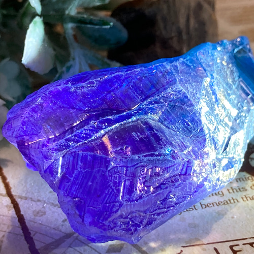 七色の夢໒꒱✨ オーラ 水晶 クリスタル ラフストーン 原石