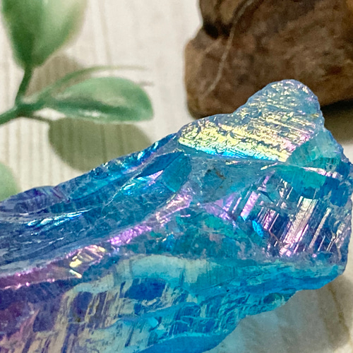 七色の夢໒꒱✨ オーラ 水晶 クリスタル ラフストーン 原石 天然石