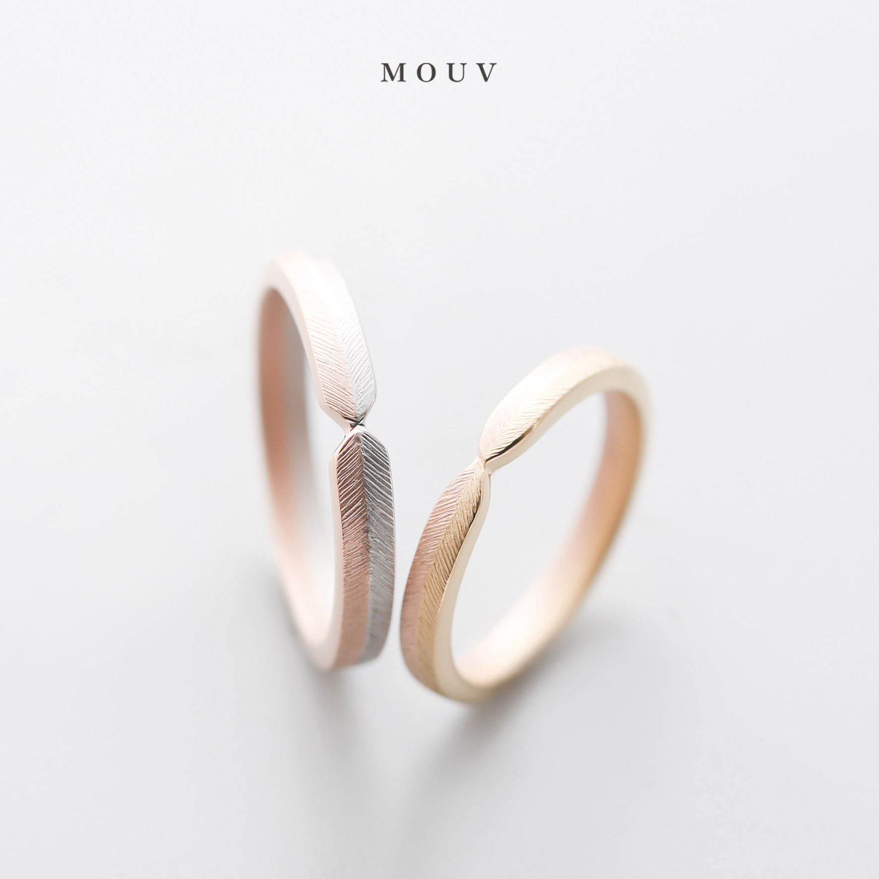 フェザーコンビ　[結婚指輪][ペアリング][単品購入可] 《送料無料》