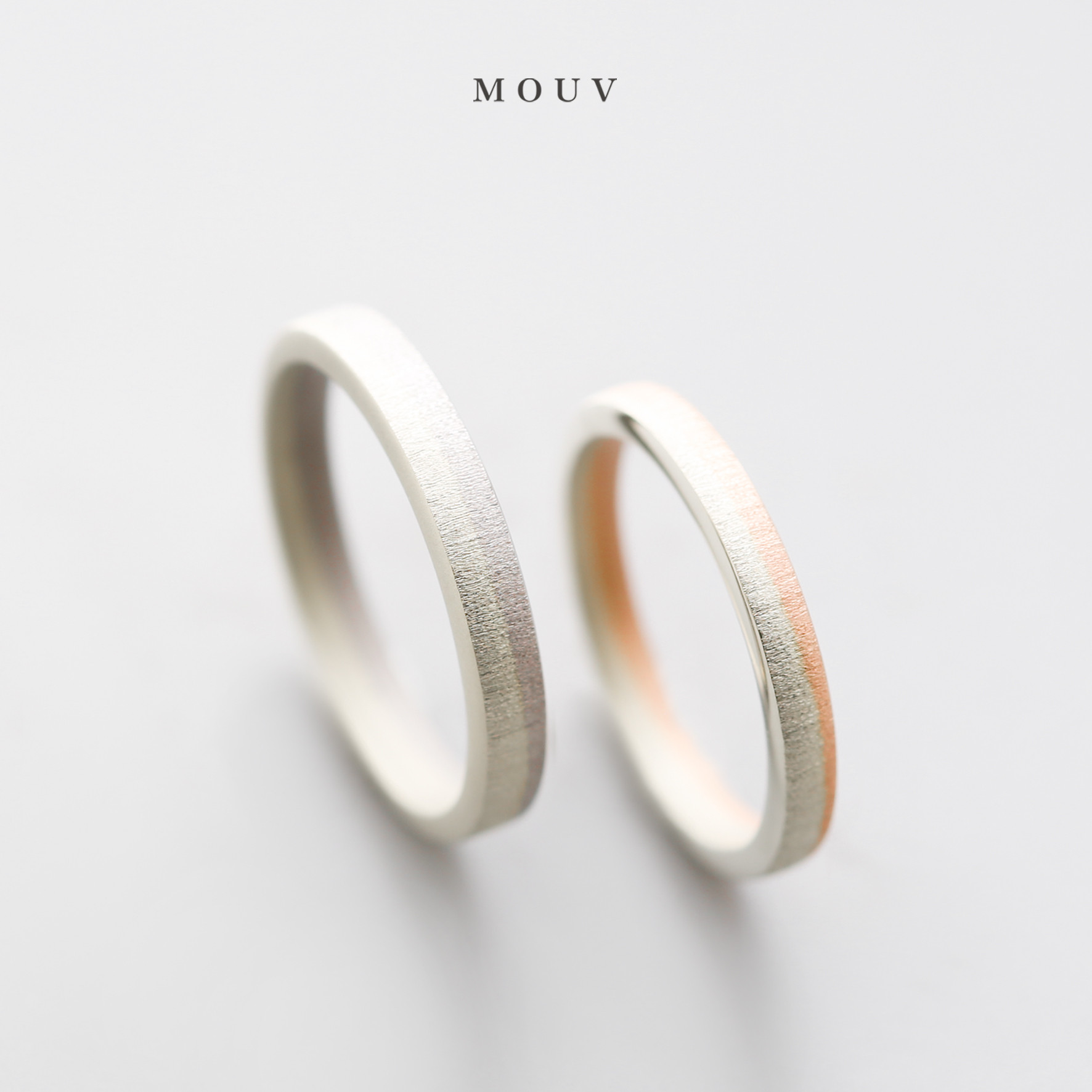 ウェーブコンビサテン　[結婚指輪][ペアリング][単品購入可] 《送料無料》