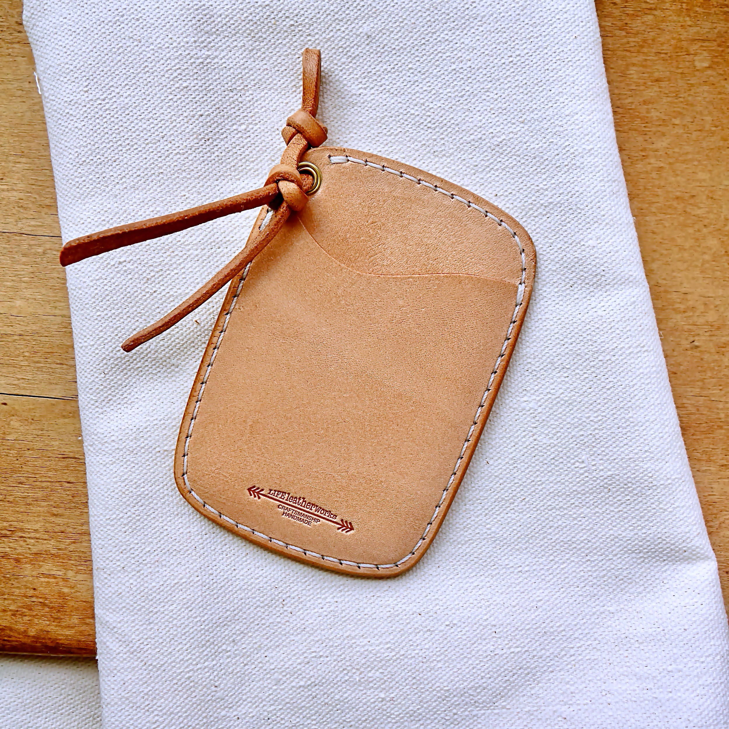 両面レザーパスケース カードケース 本革 ヌメ革 S-003