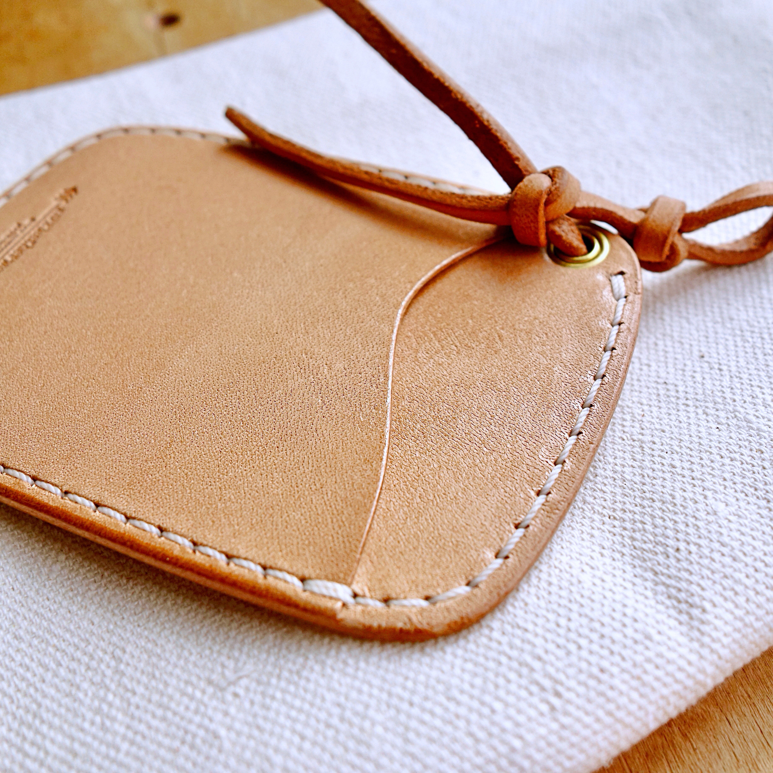 両面レザーパスケース カードケース 本革 ヌメ革 S-003