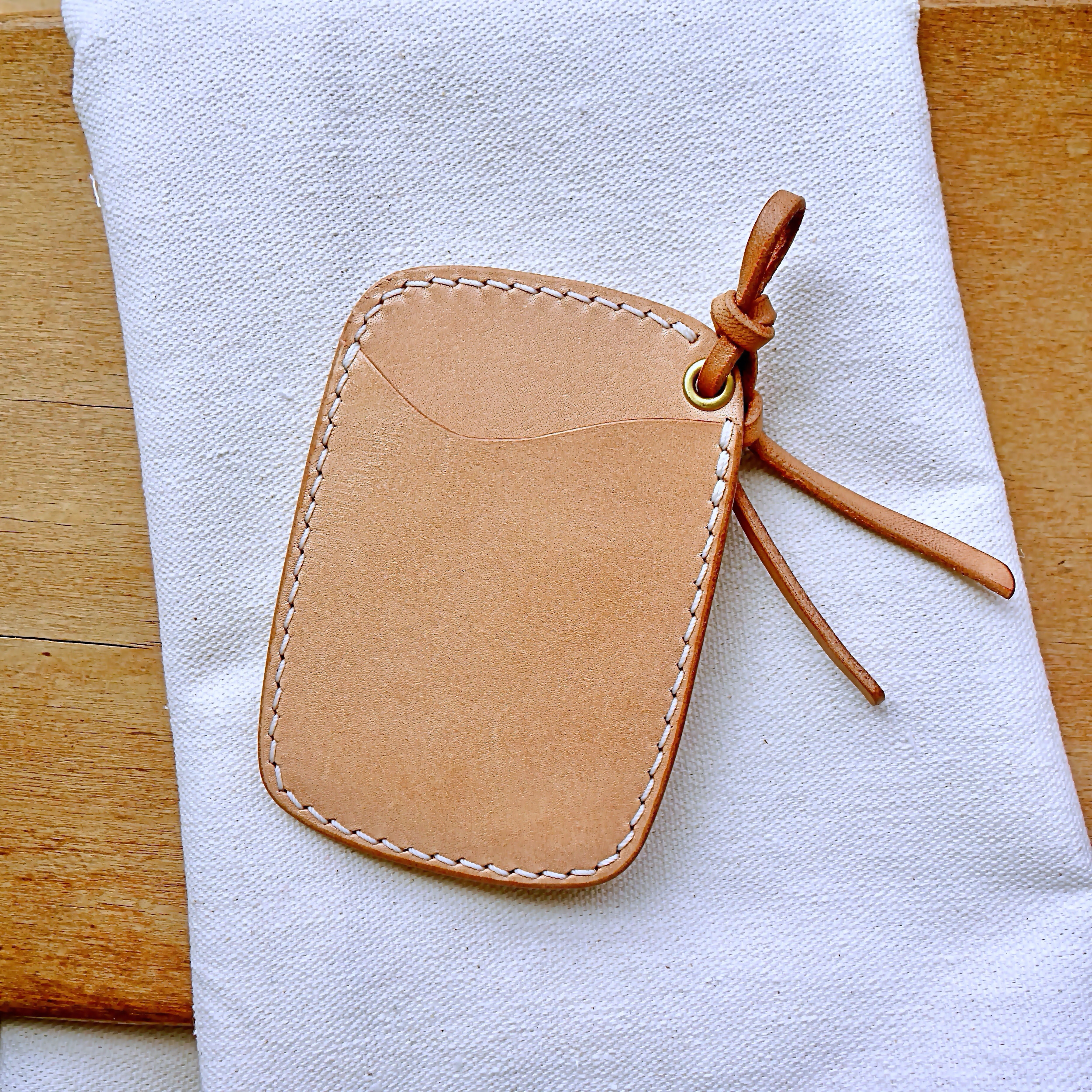 両面レザーパスケース カードケース 本革 ヌメ革 S-003