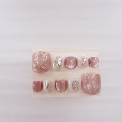 現品限り フットネイル ネイルチップ ペディ ニュアンスネイル
