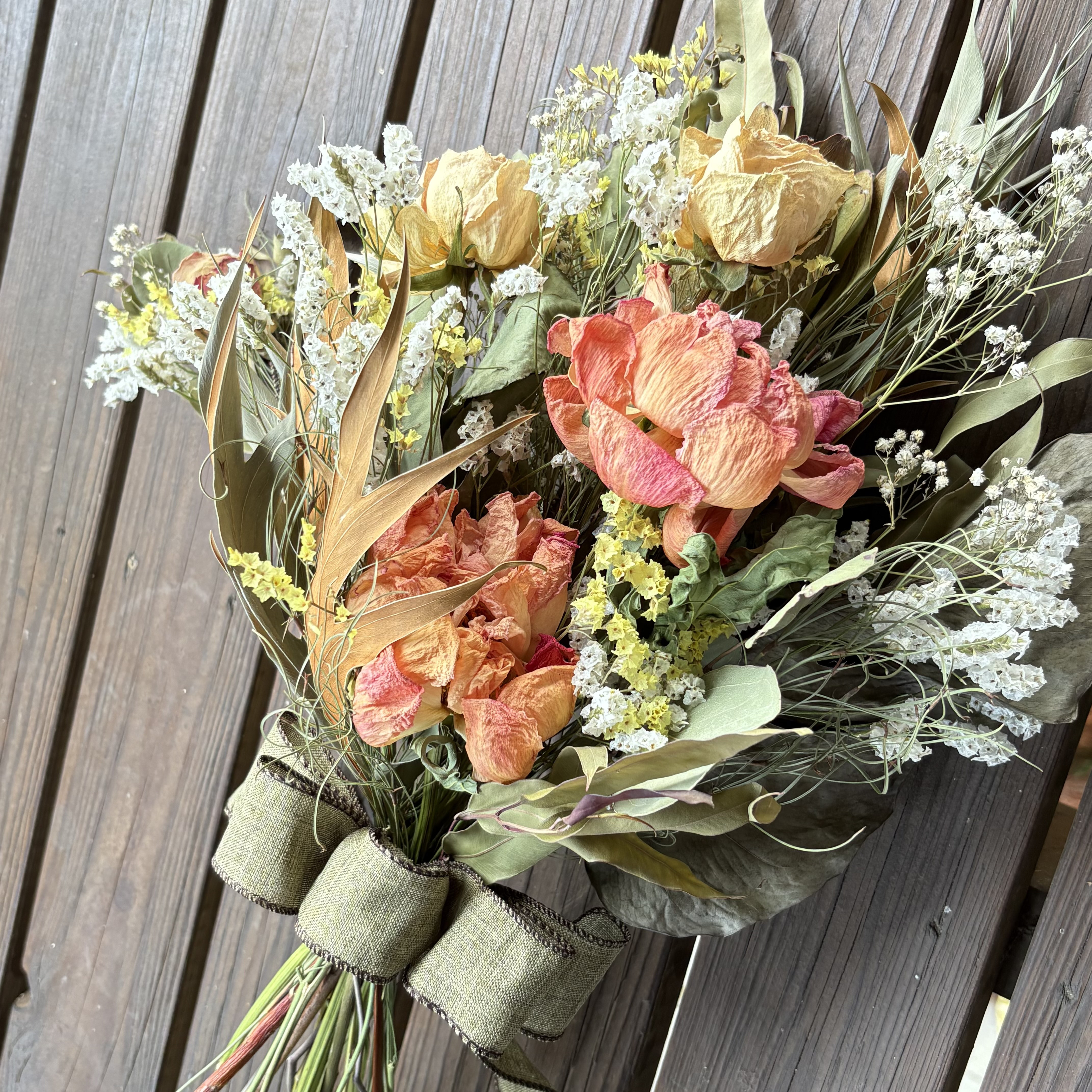 【受注制作】ドライフラワー　ブーケ　ウェディング　ウェディングフォト　成人式　バースデーフォト　前撮り　店舗装飾