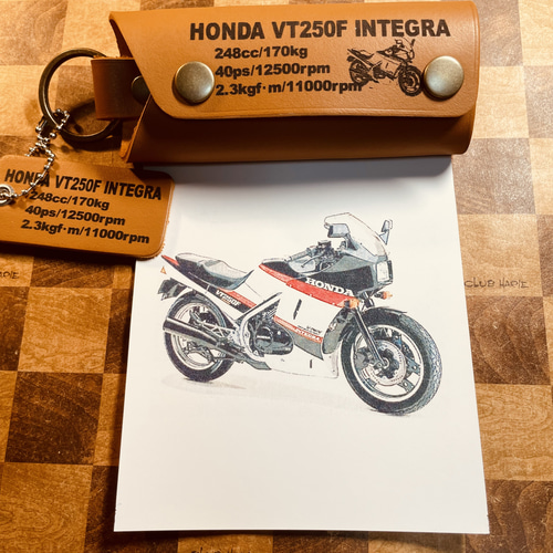本革レザーキーケース VT250F インテグラ オリジナルレザーキーケース
